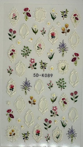 Deb’s Decals - Springtime Florals & Frames K087