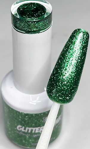 GREEN Glitter Bomb Gel Polish  - PF