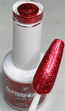 Load image into Gallery viewer, NEW!  Holiday RED OR GREEN Glitter Bomb Gel Polish  - PF