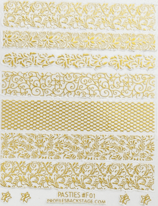 Pasties - Gold Filigree #F01