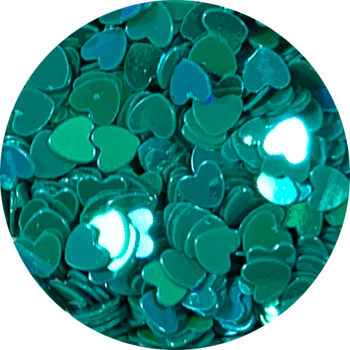 Hearts - Holo Green