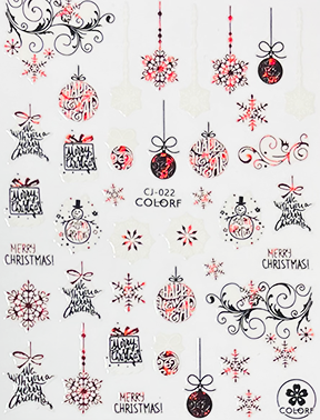 Pasties - Holo Red Ornaments  NEW! - PF