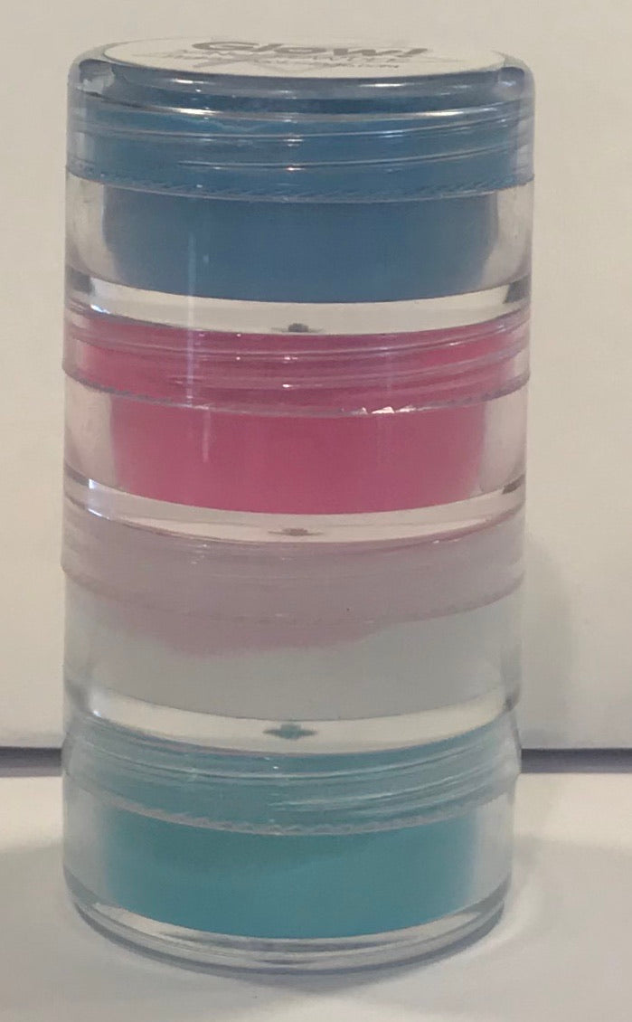 Ready...Set...Glow!  3-in-1 Pastel Glow Powder 4pc Stack