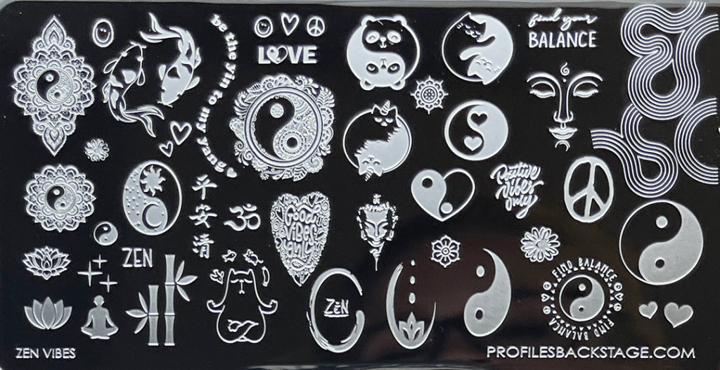 Zen Vibes Stamping Plate - PF