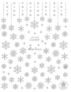 Pasties - Snowflakes - White, Black, Silver, Gold - PF's (4pc Set or Individual Colors)