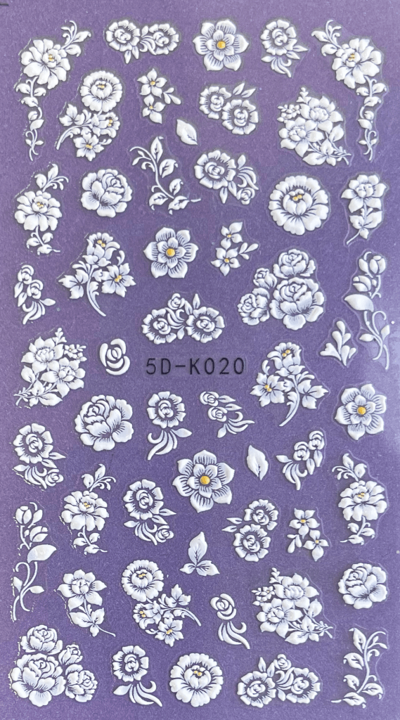 Textured 5D Pasties - Flowers 020