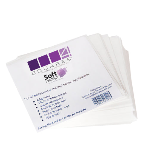 4Squares - 100 count package of lint free wipes