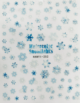 Pasties -  Watercolor Snowflakes