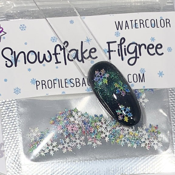 Snowflake  Filigree * Watercolor